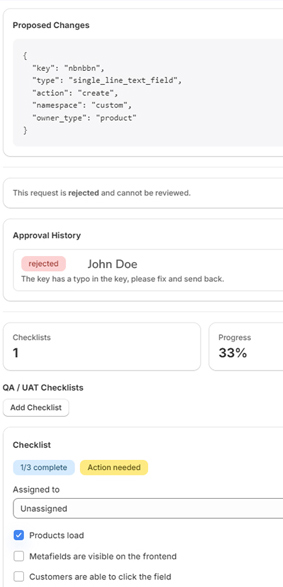 CatalogIQ governance approval workflow